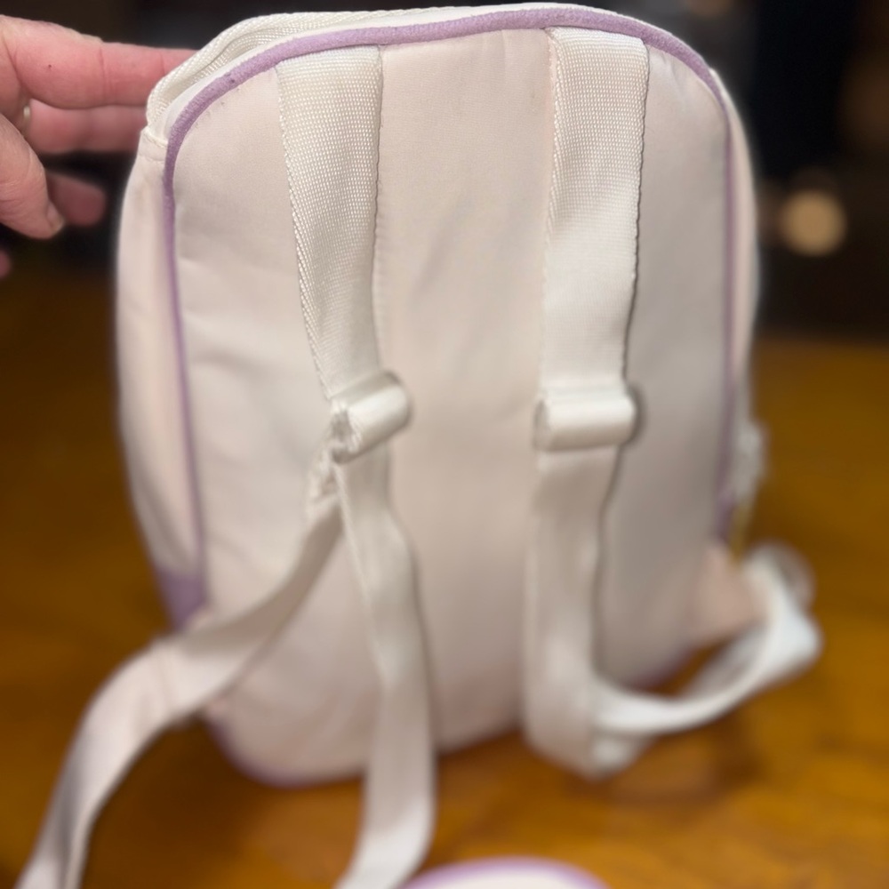 Nike Brasilia JDI Kids' Mini Backpack in a Platinum Violet Plum Dust colorway - Picture 9 of 16